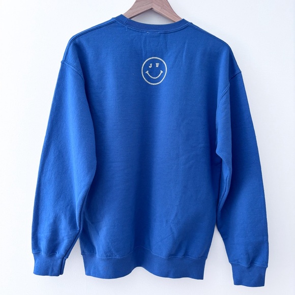 Junk Food Le Sports Club Retro Crewneck Sweatshirt in Indigo Blue Size Small NWT - Picture 6 of 6